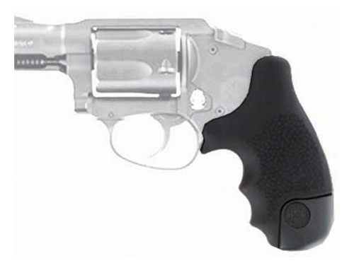 Hogue Combat Grips 60020 OverMolded Tamer Cobblestone Black Rubber with Fin view 2