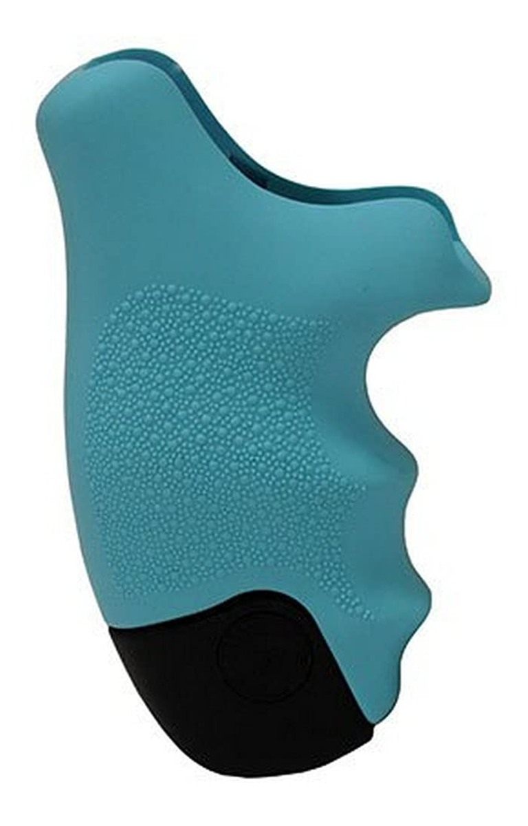 Hogue 60024 S W J Round Butt Grip, Centennial/Body Guard Rubber, Tamer Aqua