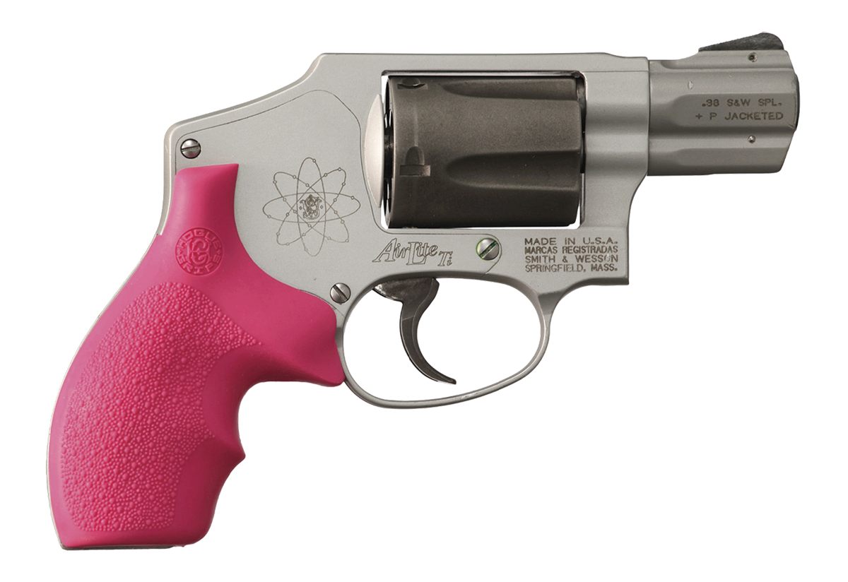 Hogue 61007 Rubber Grip for S W, J Round Butt Bantam Pink