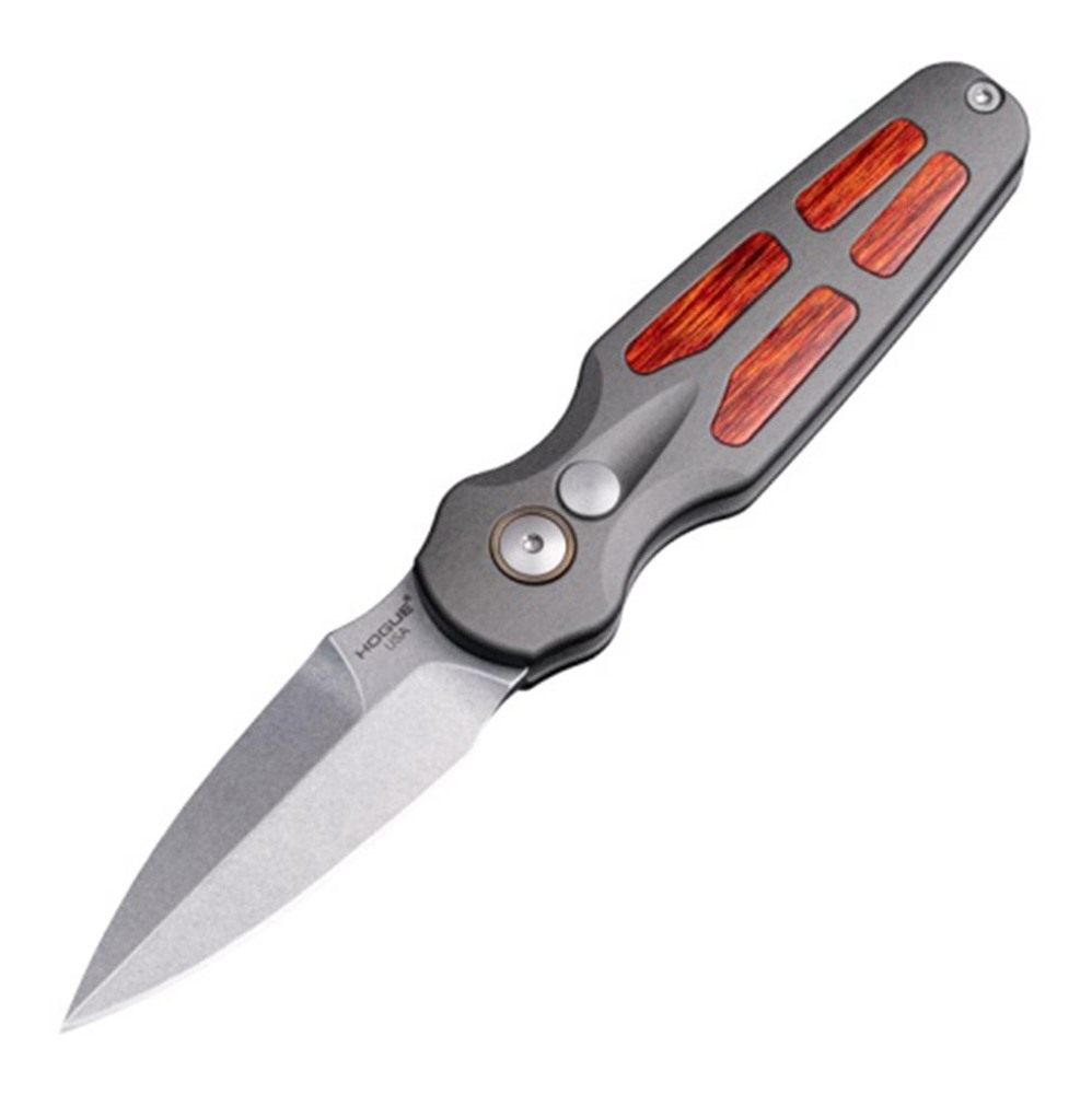 Hogue Knife Ballista-II 2.6in Button Lock Automatic - Bayonet Blade Tumbled view 2