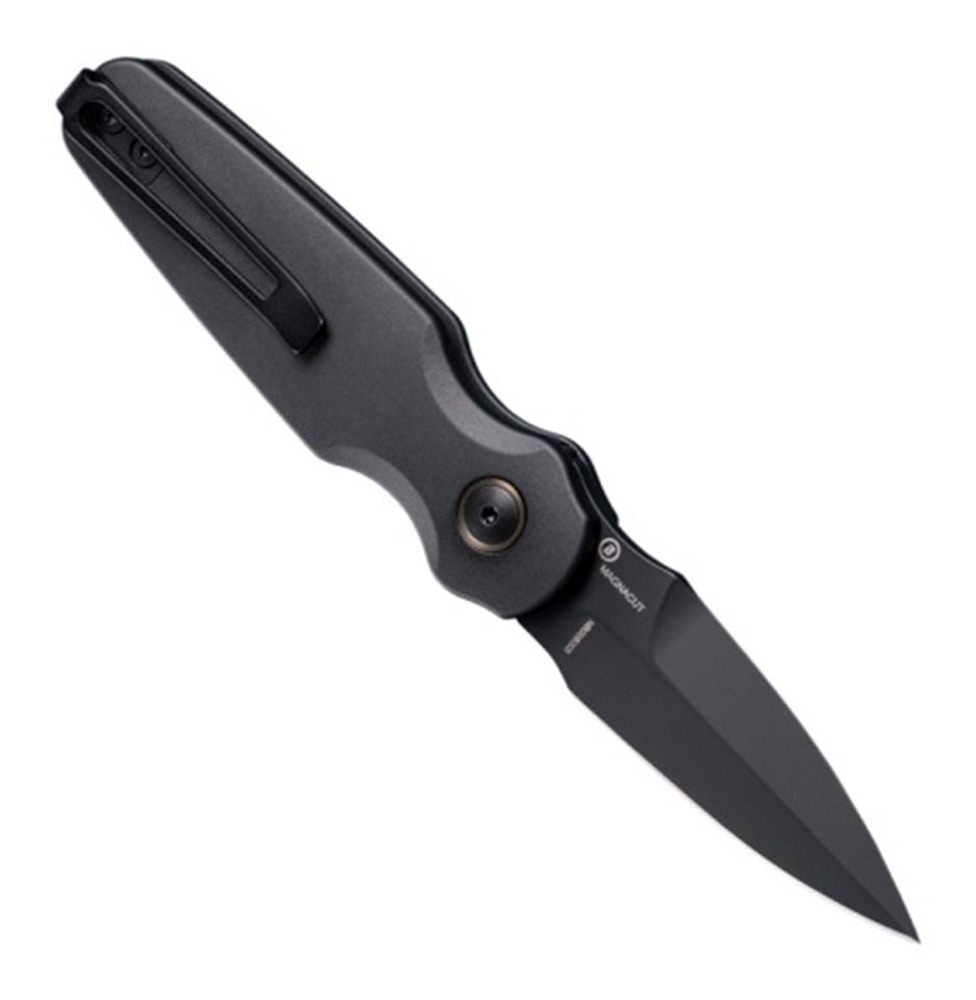 Hogue Knife Ballista-II 2.6in Button Lock Automatic - Bayonet Blade Black F view 3