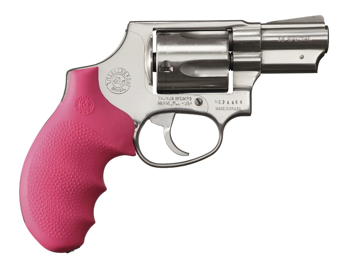 Hogue 67007 OverMolded Monogrip Cobblestone Pink Rubber with Finger Grooves