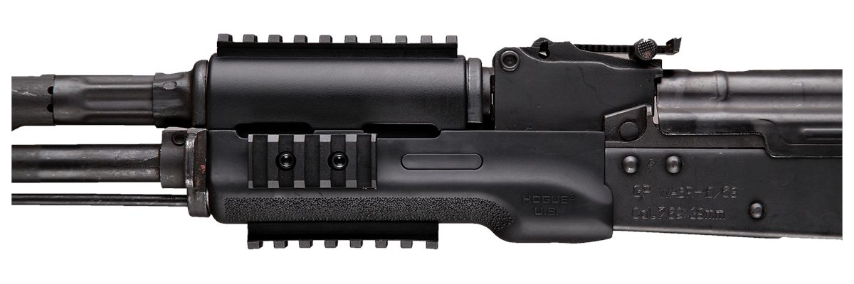 Hogue 74004 Forend  Made of Rubber with Black Finish & OverMolded Gripping Area for Standard Chinese & Russian AK-47, AK-74