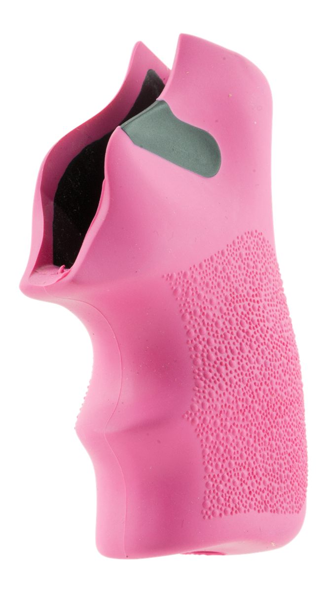 Hogue Combat Grips 78027 Tamer Cushion Pink Rubber with Finger Grooves for