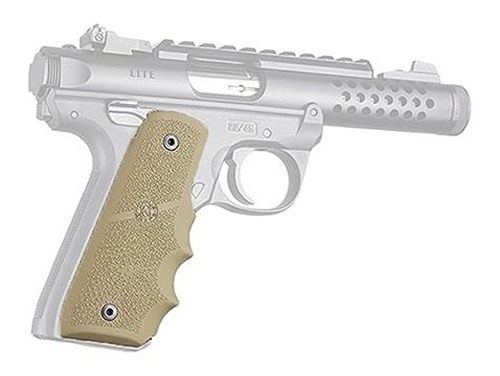 Hogue Ruger 22/45 MKIV Rubber Grip with Finger Grooves Flat Dark Earth view 2