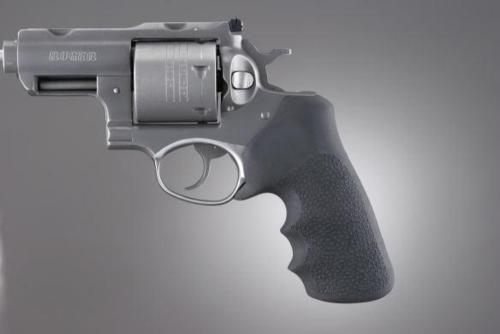 Hogue Combat Grips 80020 Tamer Black Rubber with Finger Grooves for Ruger G