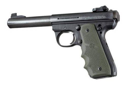 Hogue Ruger 22/45 RP Rubber Grip with Finger Grooves OD Green