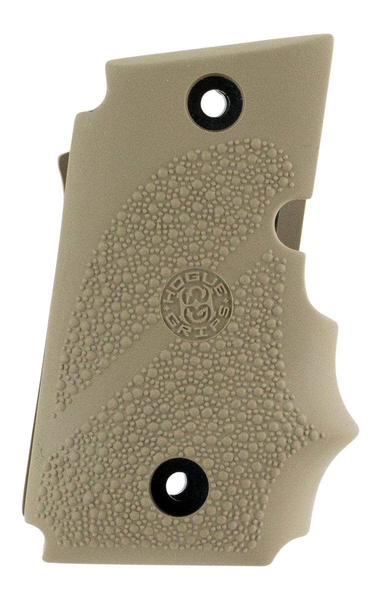 Hogue 98083 Rubber Grip Flat Dark Earth with Finger Grooves for Sig P938 Am