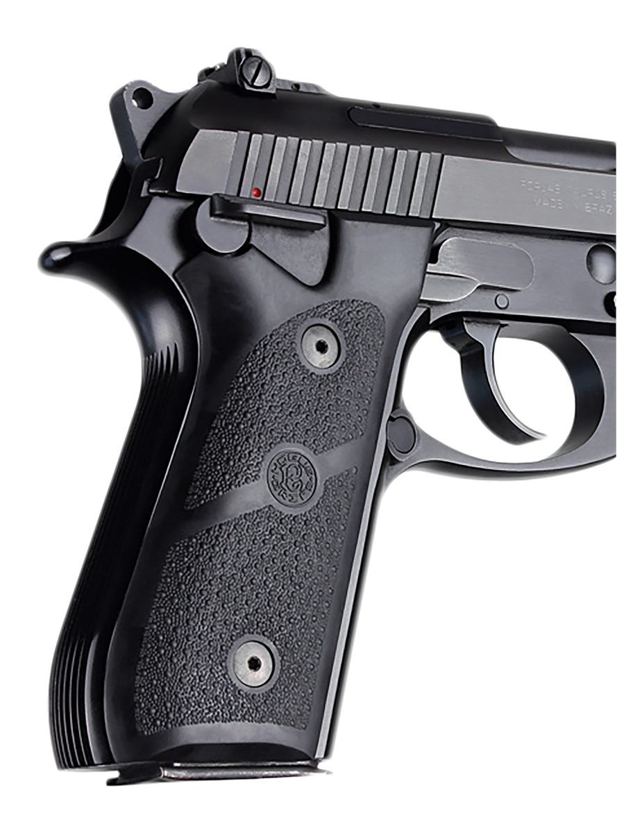 Hogue 99010 Grip Panels Black Rubber for Taurus PT-92