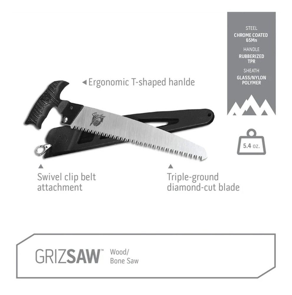 Outdoor Edge Bone AND Wood Griz-SAW Blade 8in With Sheath view 3