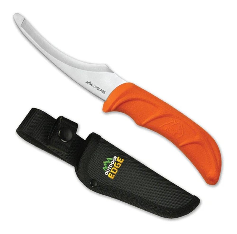 Outdoor Edge ZipBlade Fixed-Blade Field Dressing Knife 4in Orange view 4