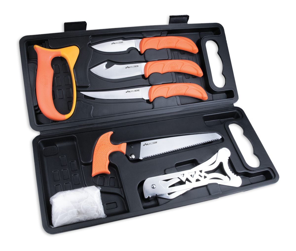 Outdoor Edge Cutlery WP2 Wild Pak Multiple Skinner w/Gut Hook/Saw/Caper Pla