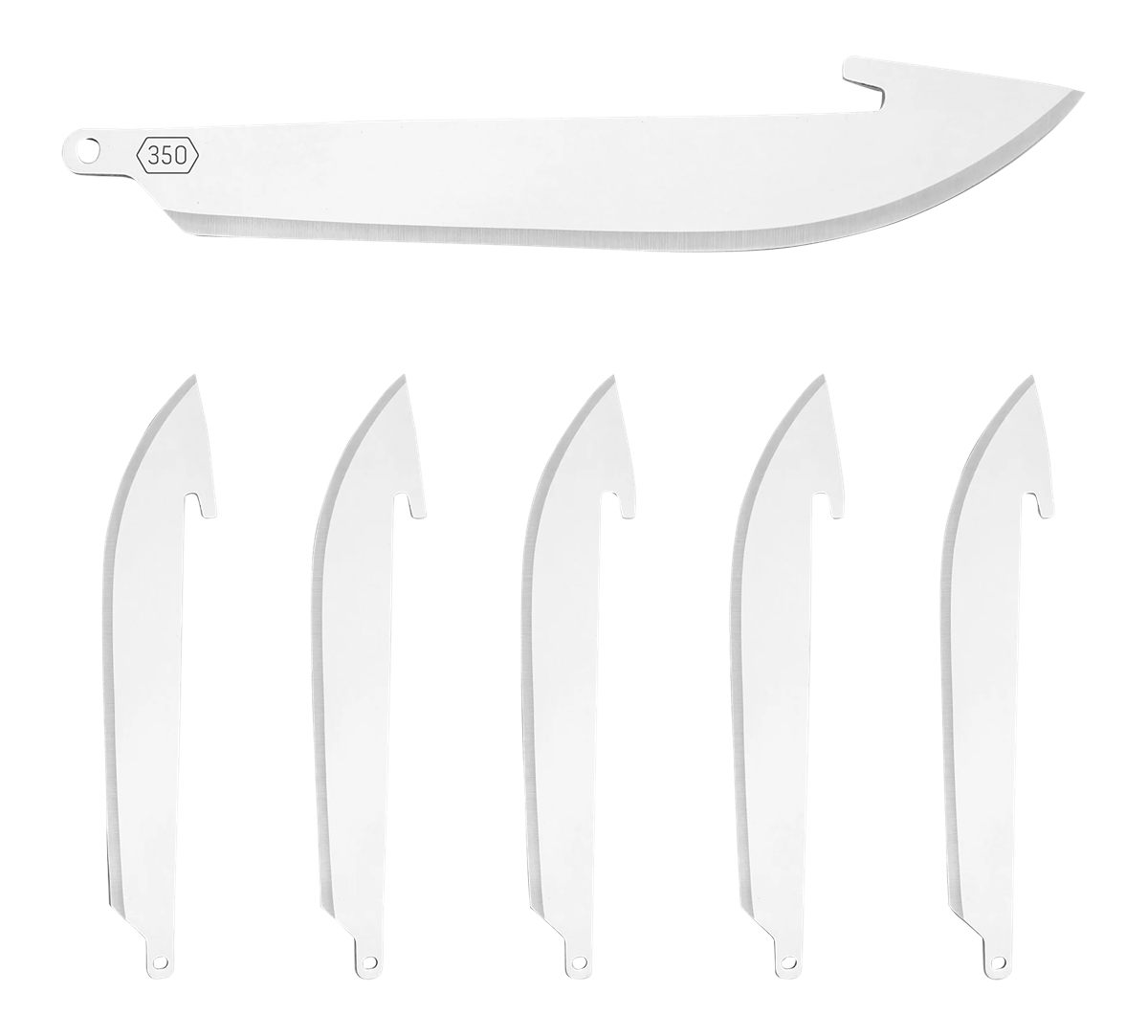 Outdoor Edge RR6 Replacement Blades RazorLite Drop Point 3.50in 420J2 Stain