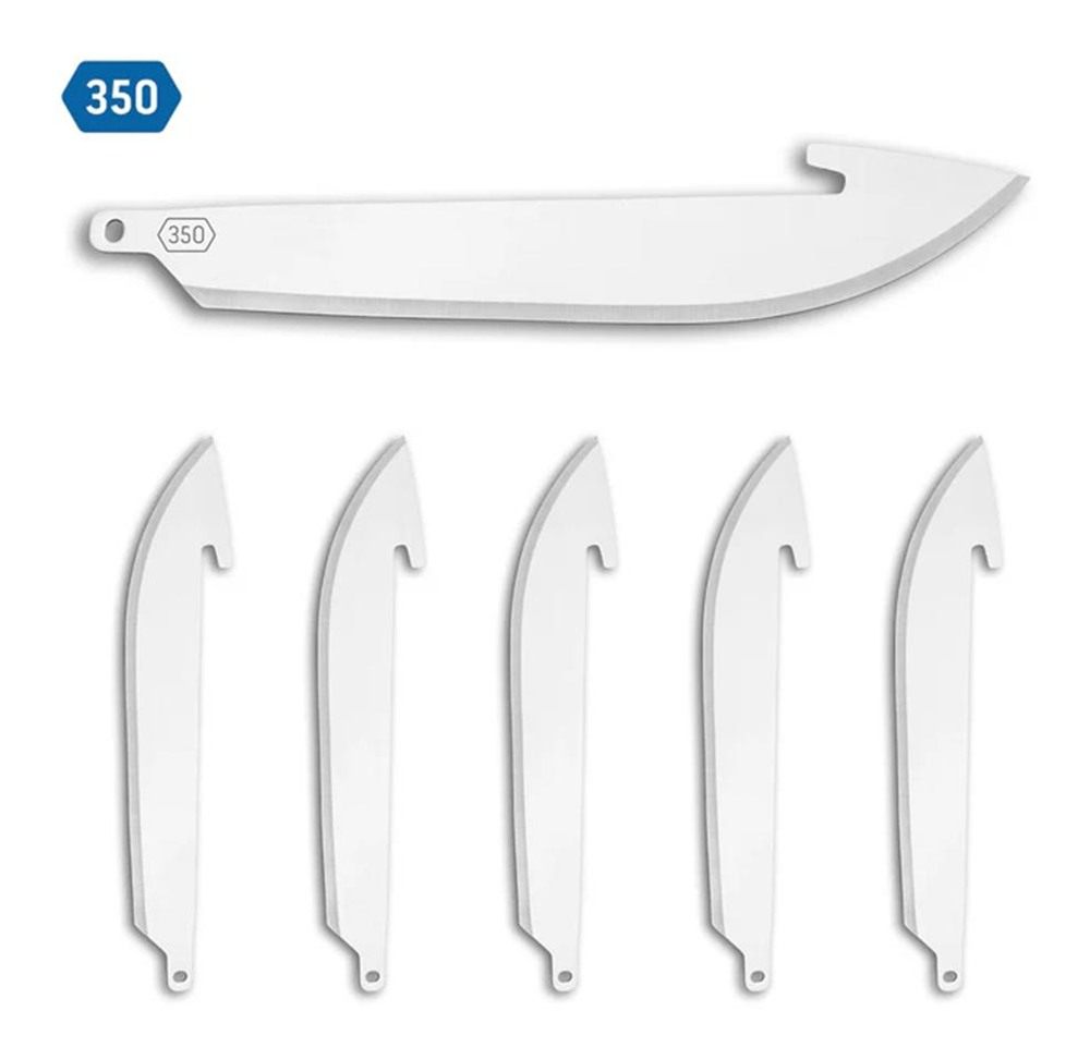 Outdoor Edge RR6 Replacement Blades RazorLite Drop Point 3.50in 420J2 Stain view 4