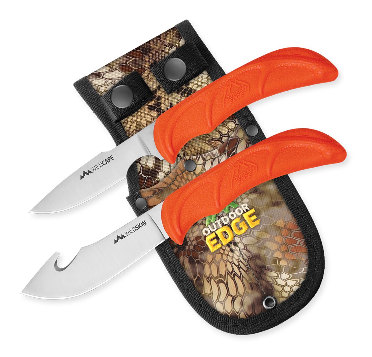 Outdoor Edge WR1C WildPair 2.50in/4in Fixed Gut Hook/Caper Plain/Gut 420J2