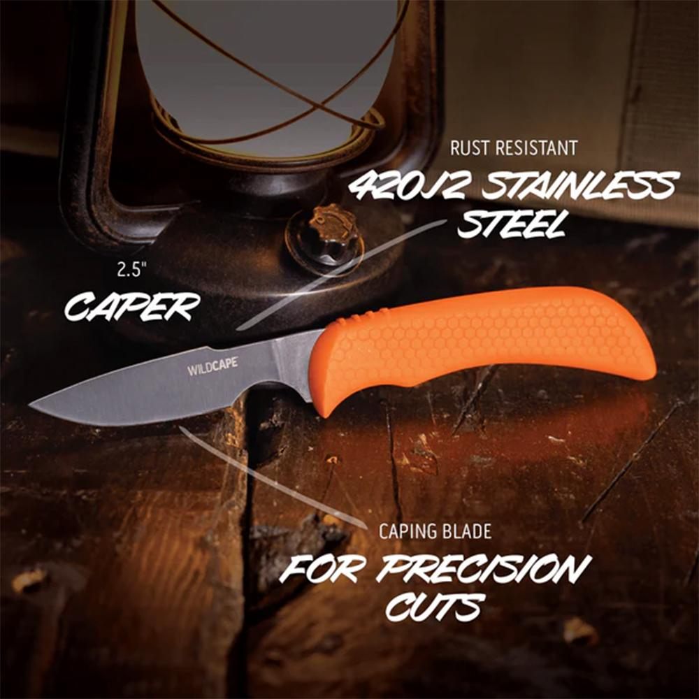 Outdoor Edge WR1C WildPair 2.50in/4in Fixed Gut Hook/Caper Plain/Gut 420J2 view 5