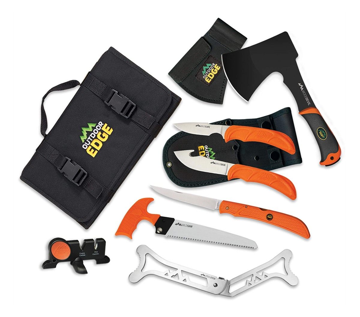 Outdoor Edge Outfitter, 9-Piece Field to Freezer Hunting Deer Butcher Knife