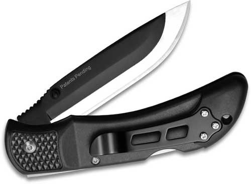 Outdoor Edge OX10C Onyx 3 Blades, 3.50in Folding Drop Point Plain Satin/Bla view 7