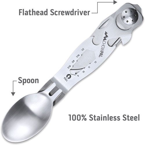 Outdoor Edge Chowpal Mealtime Multitool W/Knife Orng Pouch view 6