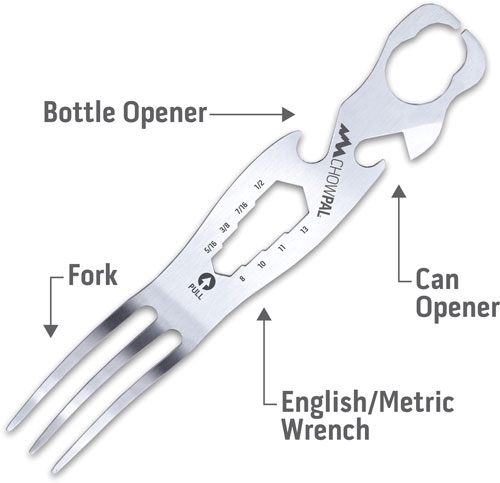 Outdoor Edge Chowpal Mealtime Multitool W/Knife Orng Pouch view 8