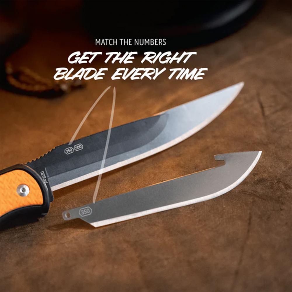Outdoor Edge RazorBone Replaceable Blade Folding Knife with Boning Drop-poi view 3