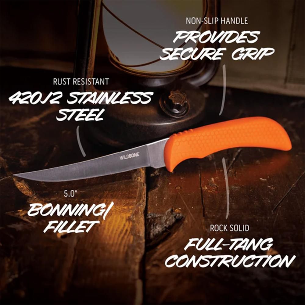 Outdoor Edge Wild Game Boning Knife 5.0'' Orange