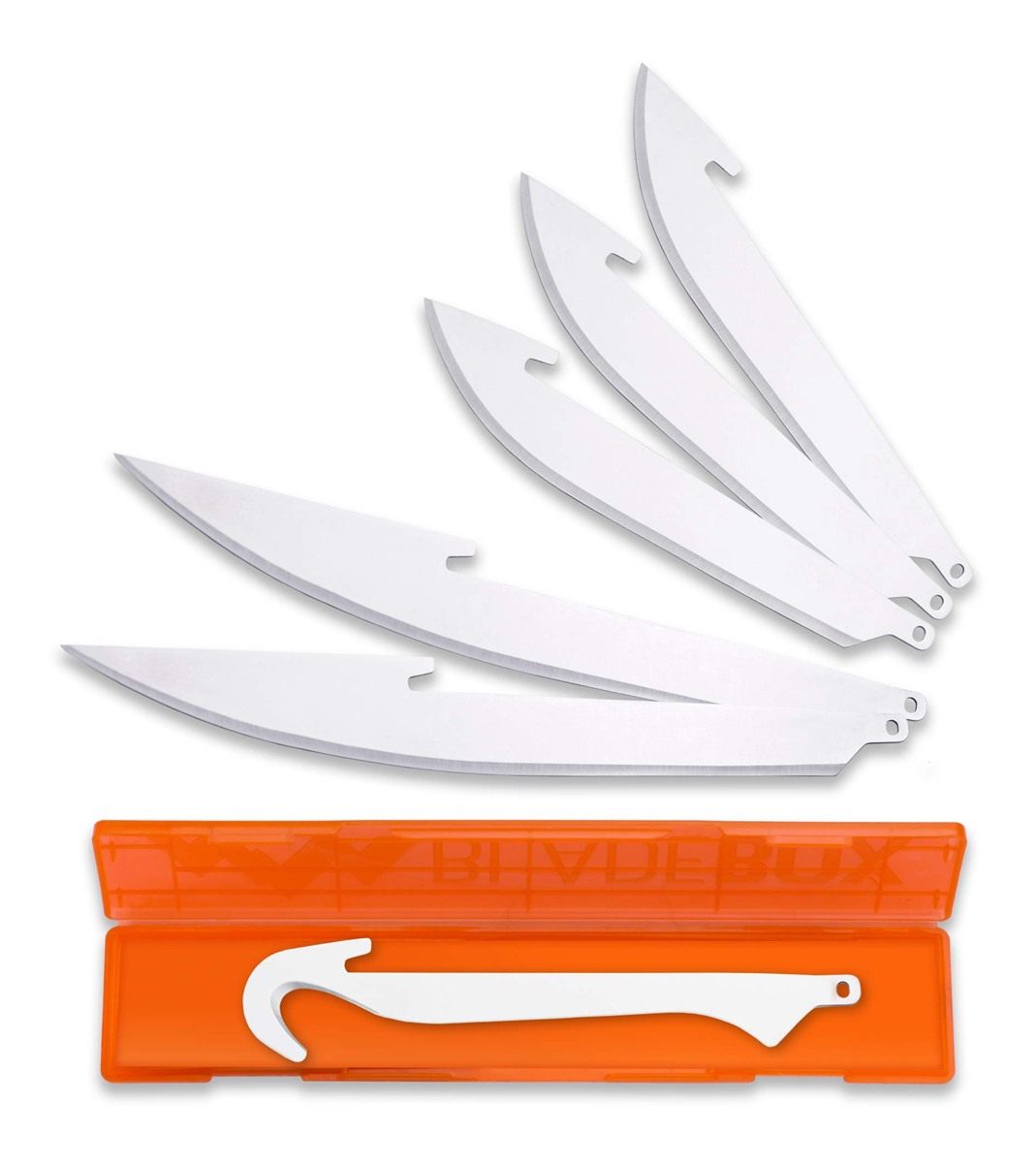 Outdoor Edge 3.5in RazorSafe Replacement Knife Blades - 6 Piece Combo Set (