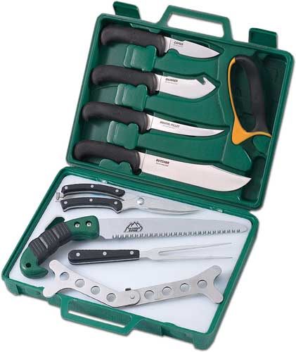 Outdoor Edge Game-Pro 11-Piece Butcher Knife Set | Caping Boning Knives, De view 5