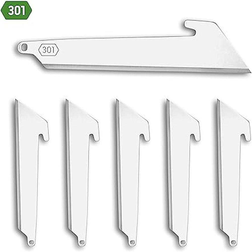 Outdoor Edge 3in Utility Replacment Blades-Stainless (6-Pack)