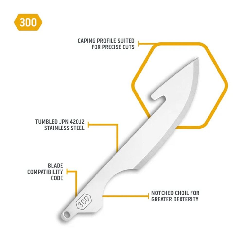 Outdoor Edge 3in Caping Blade Replacement 6-Pack view 3