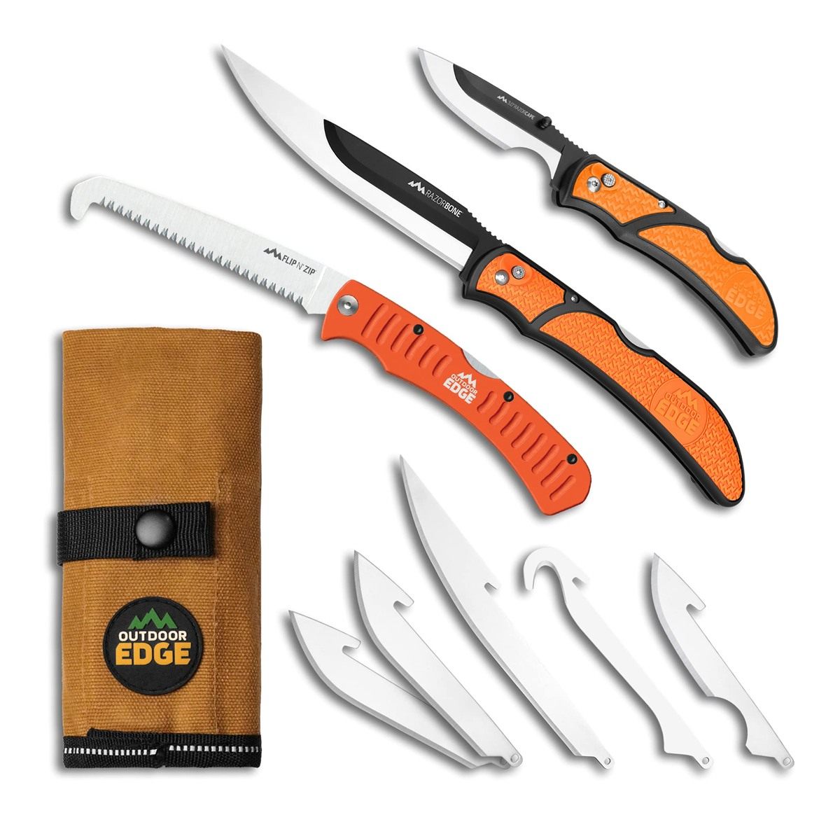 Outdoor Edge RazorGuide Pak Hunting Knife Set. Features Two Replaceable Bla view 2