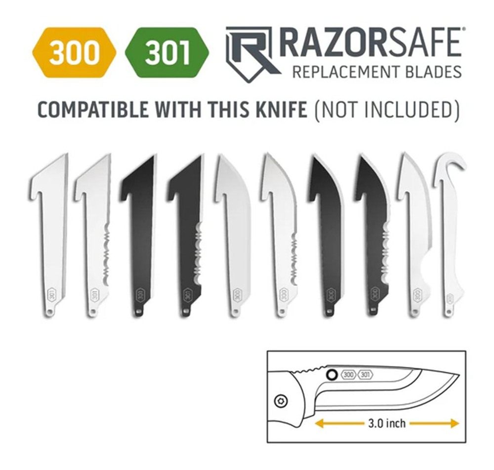 Outdoor Edge RazorGuide Pak Hunting Knife Set. Features Two Replaceable Bla view 7