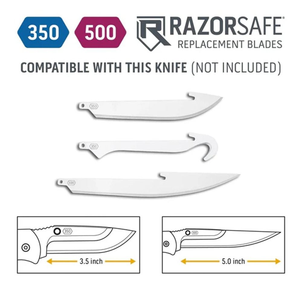 Outdoor Edge RazorGuide Pak Hunting Knife Set. Features Two Replaceable Bla view 8