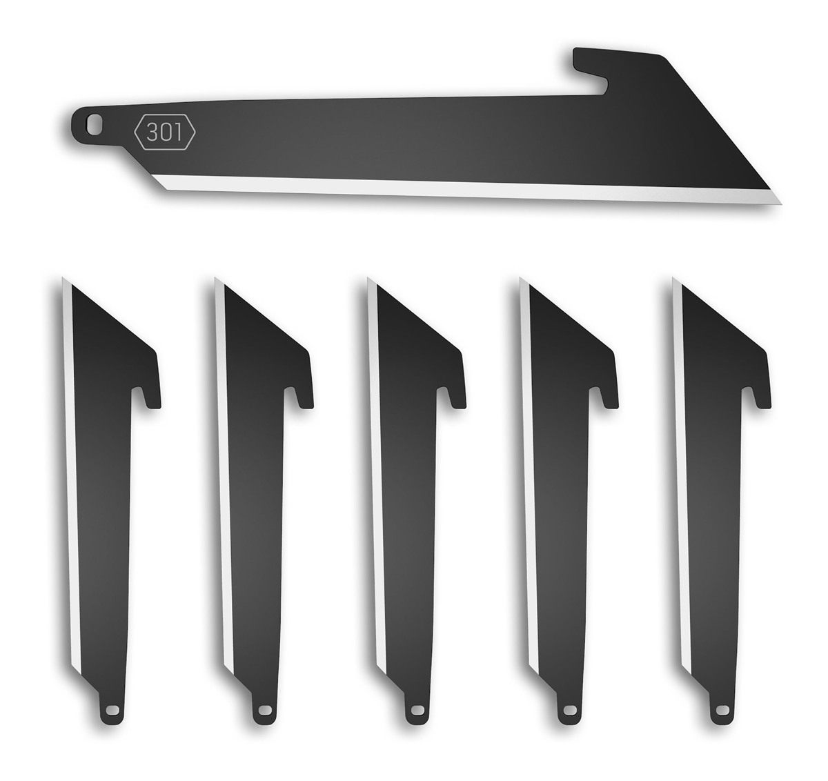 Outdoor Edge RazorSafe 3in Black Utility | 6 Pack of EDC Blades | Compatibl
