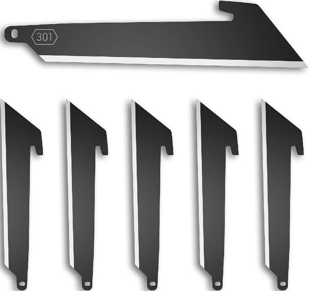 Outdoor Edge RazorSafe 3in Black Utility | 6 Pack of EDC Blades | Compatibl view 2