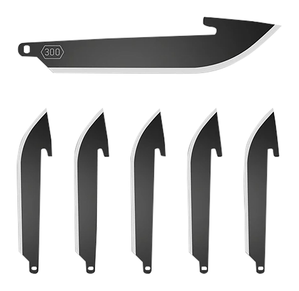 Outdoor Edge RR30K-6C Replacement Blades Drop Point 3in 420J2 SS Blade, 6
