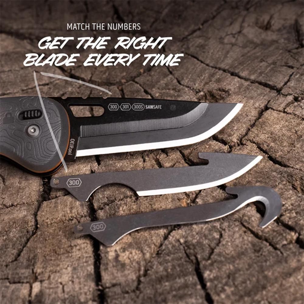 Outdoor Edge HTX30Y6C Razor 3in Folding Plain 420J2 SS Blade Gray/Orange view 5