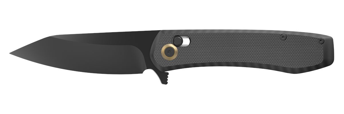 Outdoor Edge SL1C Sentinel 3.15in Folding Drop Point Plain Black Oxide 8 Cr