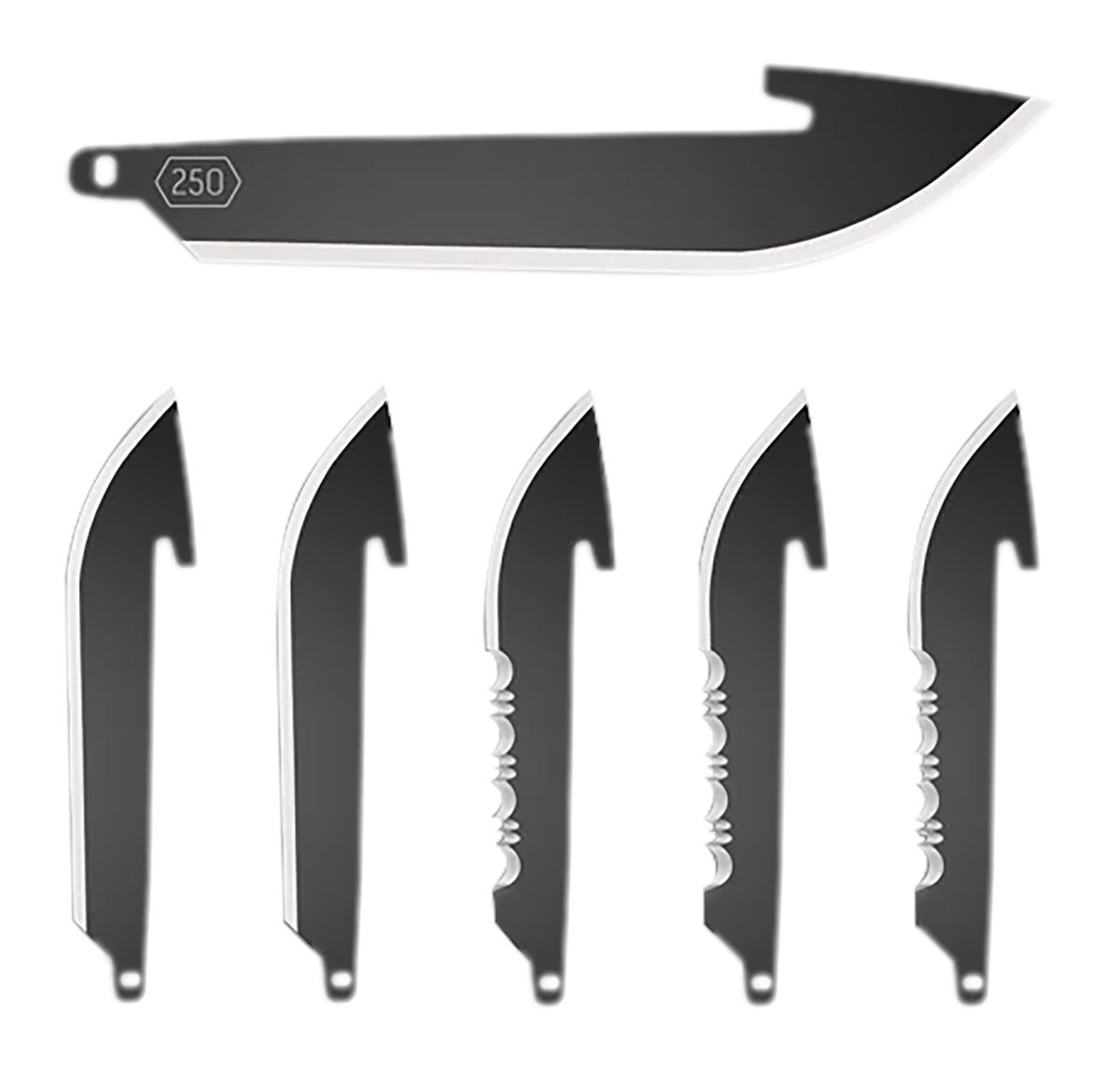 Outdoor Edge RRC25K6C 2.50in Drop Point Plain/Serrated Black Oxide 420J2 SS