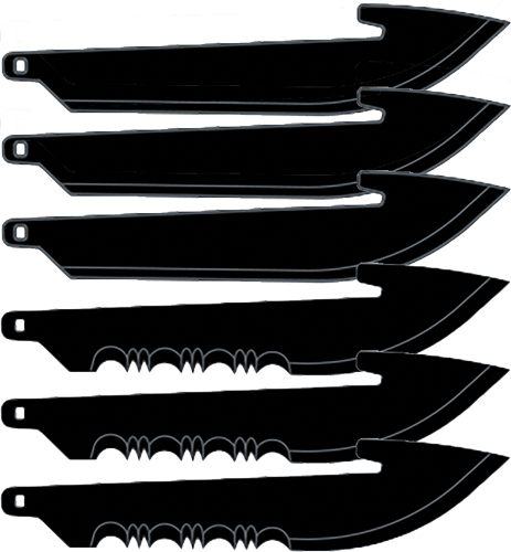 Outdoor Edge RRC25K6C 2.50in Drop Point Plain/Serrated Black Oxide 420J2 SS view 2