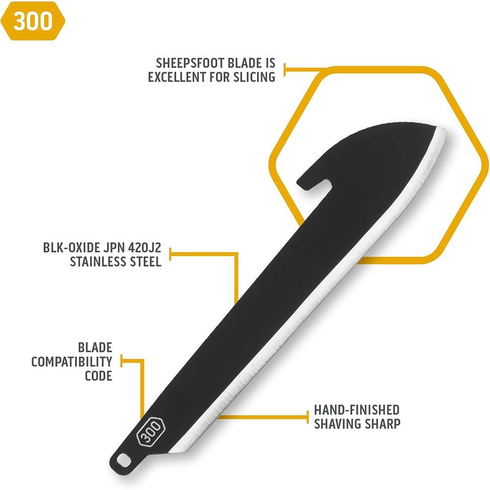 Outdoor Edge RRSF30K6C 3in Sheepsfoot Plain Black Oxide 420J2 SS Blade 6 view 2