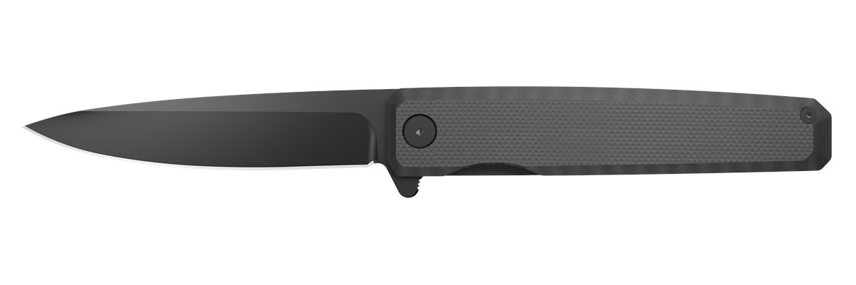 Outdoor Edge PL2C Peleus 3.10in Folding Clip Point Plain Black Oxide 8 Cr13