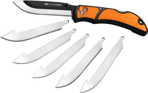 Outdoor Edge RLB30C RazorLite 3.50in Folding Drop Point Tanto Plain 420J2 S view 8
