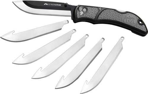 Outdoor Edge RLY50C RazorLite 3.50in Folding Drop Point Tanto Plain 420J2 S view 8