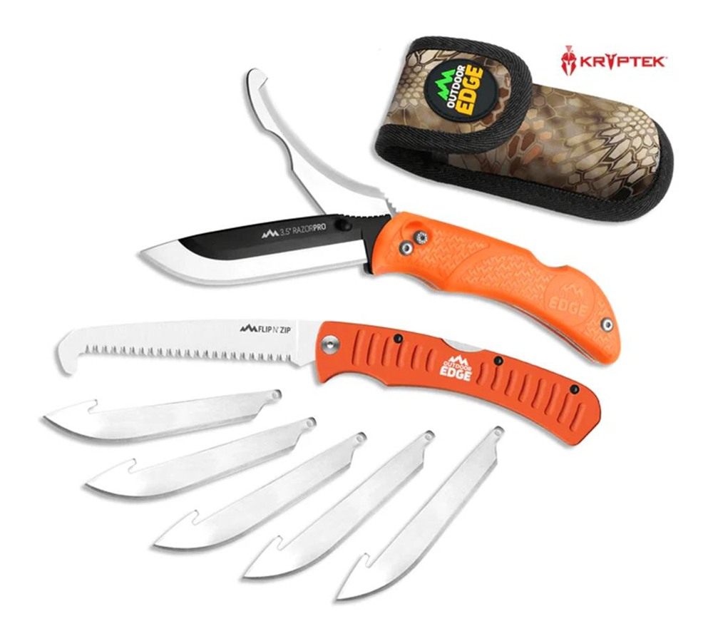 Outdoor Edge RazorPro G Saw Combo Hunting Knife Folding 3-1/2in Drop Point view 5