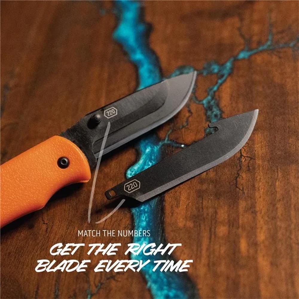 Outdoor Edge RMB222C RazorMini 2.20in Folding Plain 420J2 SS Blade Blaze Or view 2
