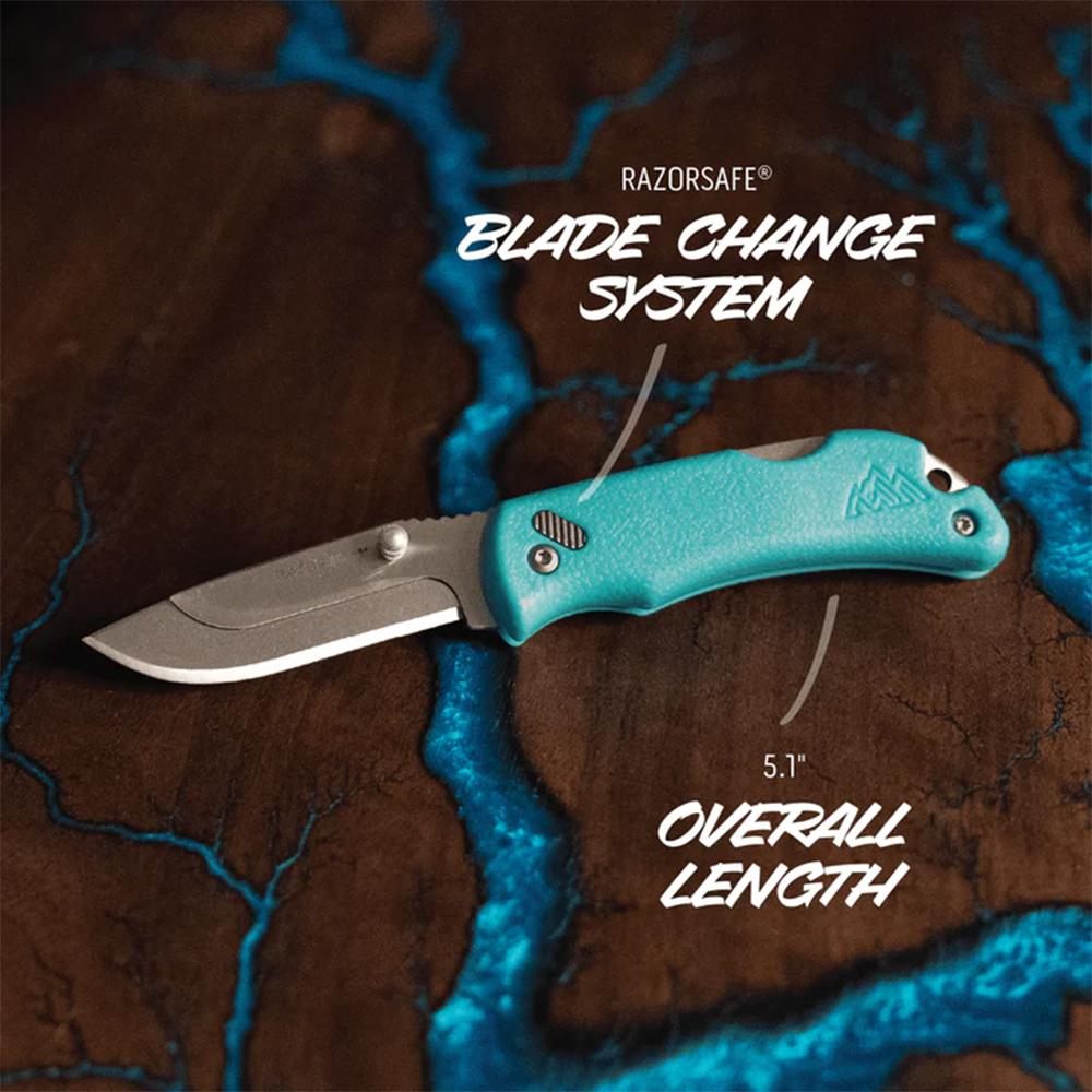 Outdoor Edge RMB222C RazorMini 2.20in Folding Plain 420J2 SS Blade Blaze Or view 3