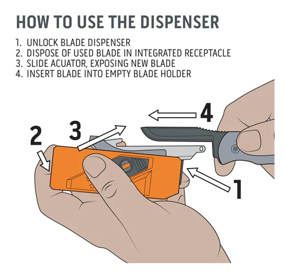 Outdoor Edge 3.0in Utility Blade Dispenser 12 view 2