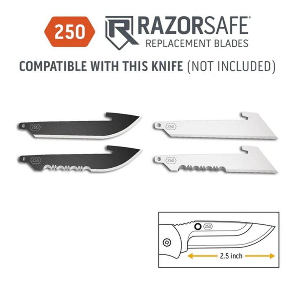 Outdoor Edge RazorEDC Lite Replaceable Blade Folding Knife 2-1/2in Drop Poi view 3