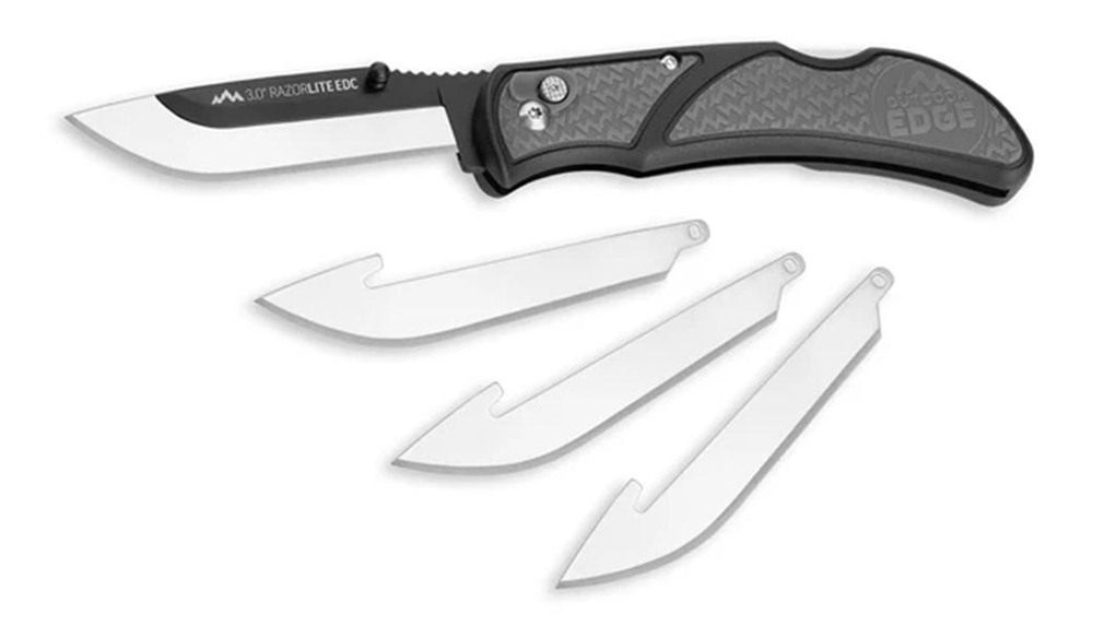 Outdoor Edge RazorEDC Lite Replaceable Blade Folding Knife 3in Drop Point G view 6